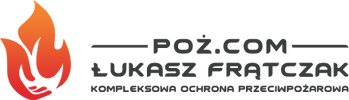 Logo "Poż.com" Łukasz Frątczak